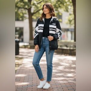 Victoria's Secret PINK Sherpa Varsity Jacket Size XS